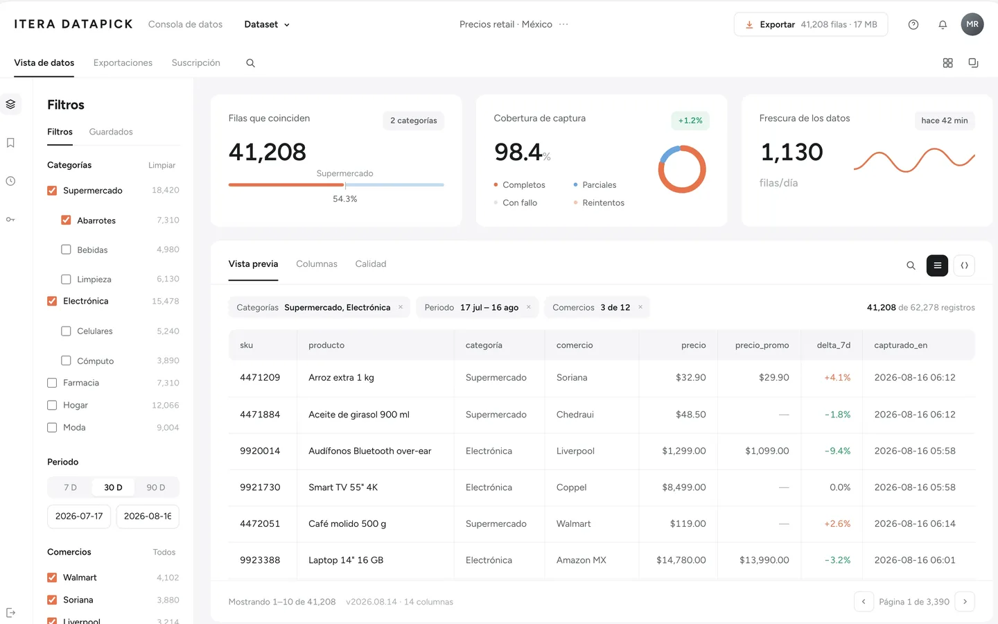 Captura de DataPick